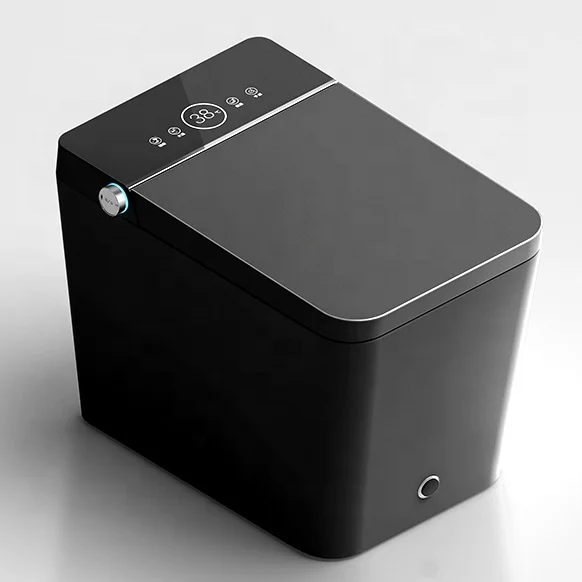 110v/220v modern electric intelligent one piece closestool wc 2022 luxury toilet bowl automatic black smart toilet with bidet