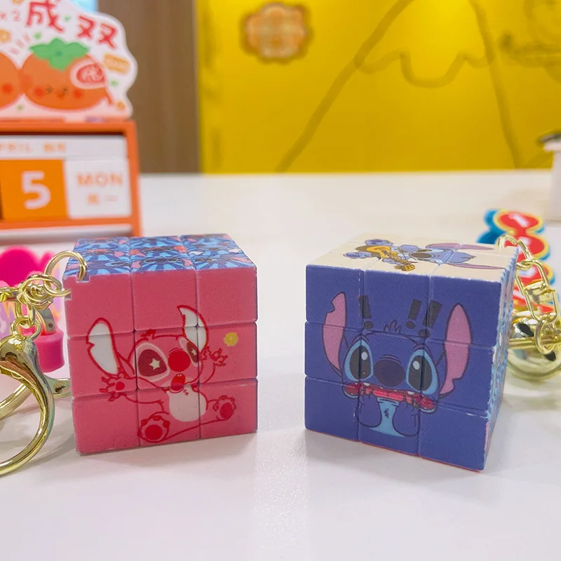 Hot Sales Speed 3x3x3 Cubes Smoothly Cartoon Stitch Magic Square Cube Collection Puzzle Game Brain Toy for Kids Teens & Adults