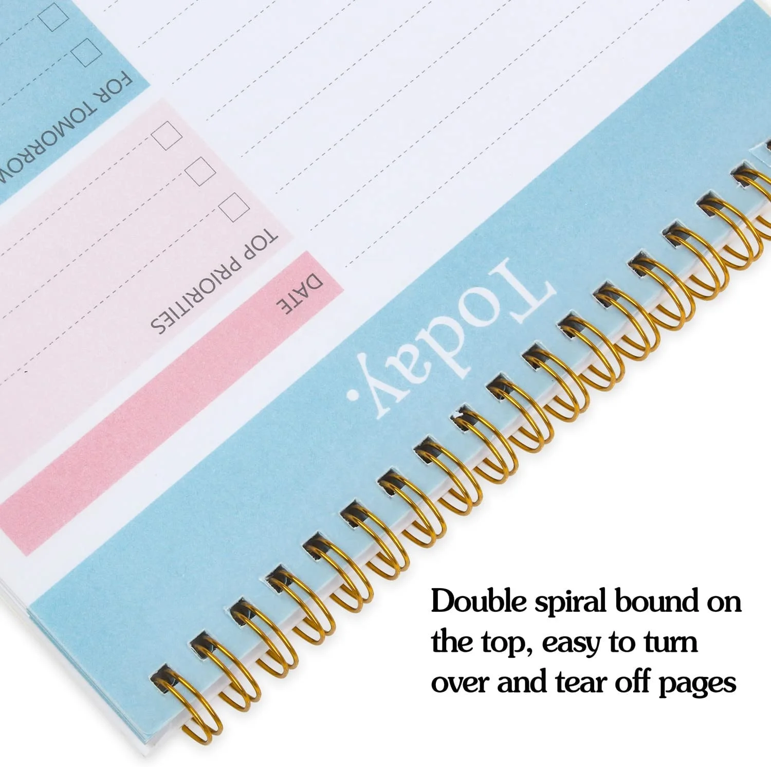 Undated 52 Sheets Tear Off Daily To Do List Planner Notepad Checklist with Hourly Schedule for Tasks