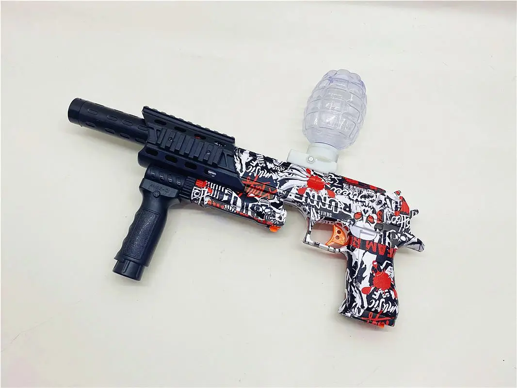 gel ball 7-8mm Graffiti electric high-speed burst Desert eagle soft bullet spherical kids trendy fighting toy gun  ball blaster