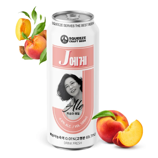 [Squeeze Beer] Dear J Peach Ale beer Korean Beer Craft Peach korean beverages alcoholic beverages made in Korea