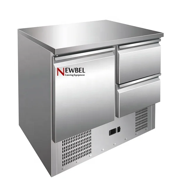Newbel S901-2D Wholesale Professional Stainless Steel Pizza Prep Table Refrigerator/Refrigerated Pizza Counter Chiller
