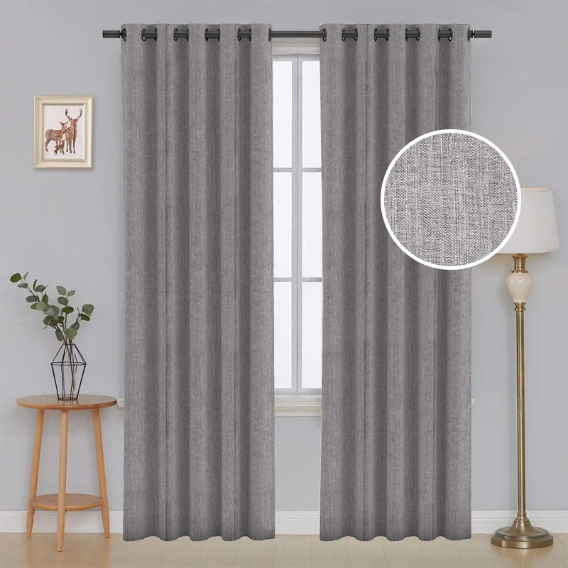 Hot Sale High Quality Custom Made Jacquard Eyelet Window Curtain