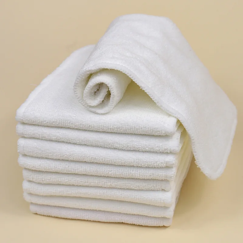 Baby Cloth Diaper Microfiber Inserts For Baby Reusable Diaper Natural Bamboo Washable Cloth Diaper Pad Insert