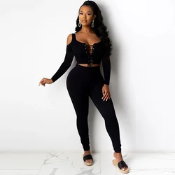 2021 на каждый день на осенний сезон, комплект для женщин одежда Одноцветный брючный костюм комплект из двух предметов спортивные костюмы комплект из 2 частей для женщин