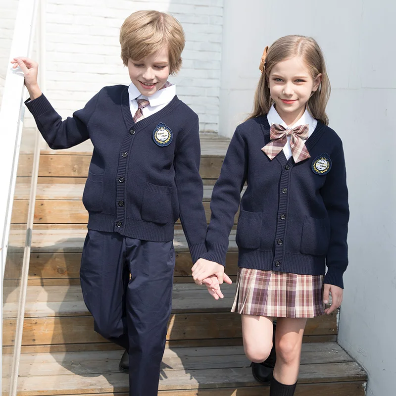 Custom Oregon Made 2021 Korea and Japanese Style New Design Beautiful Sweater School Girl Uniform Design Your Own School Uniform