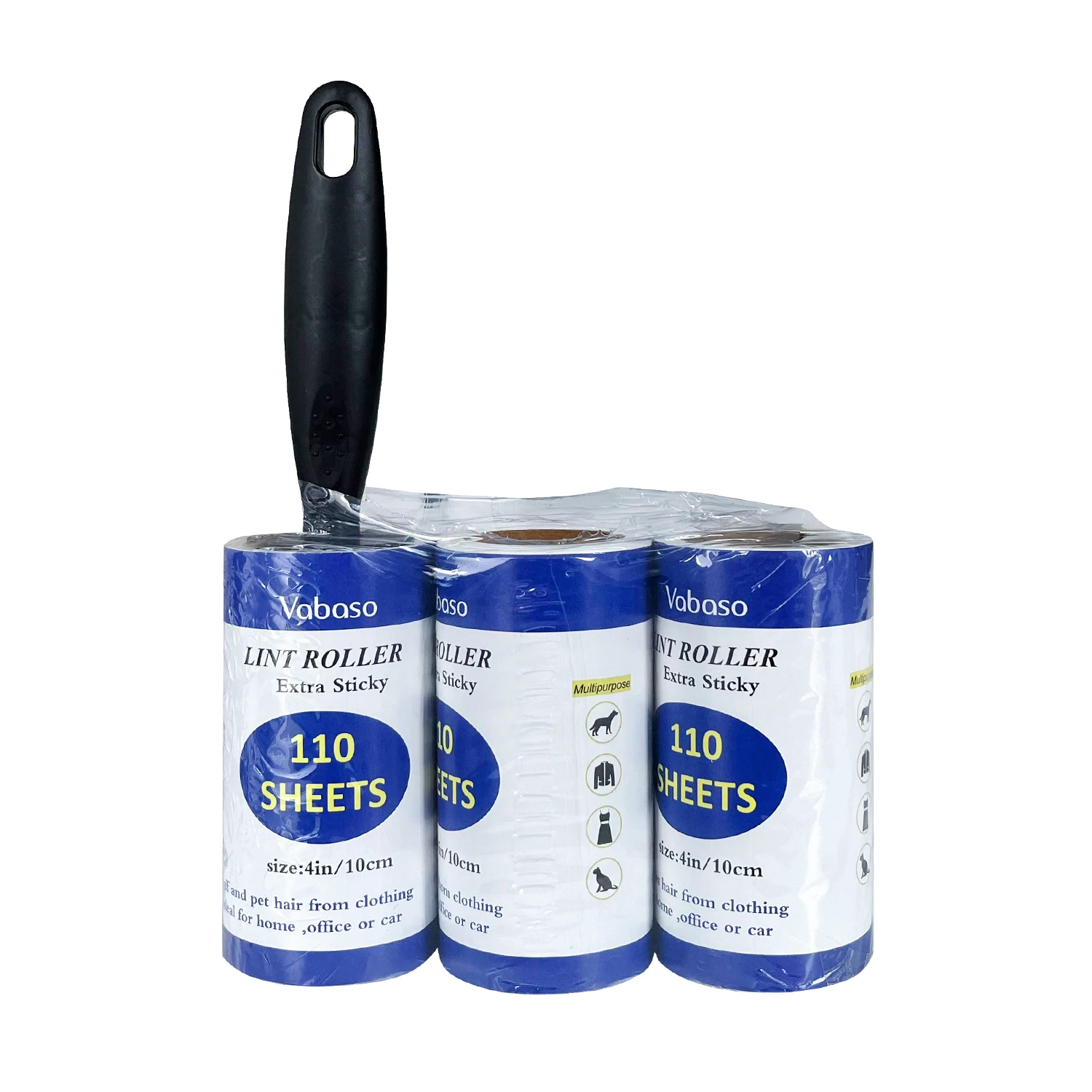 Custom Sticky Lint Dedusting Roller Remove Hair For Cleaning Clothes