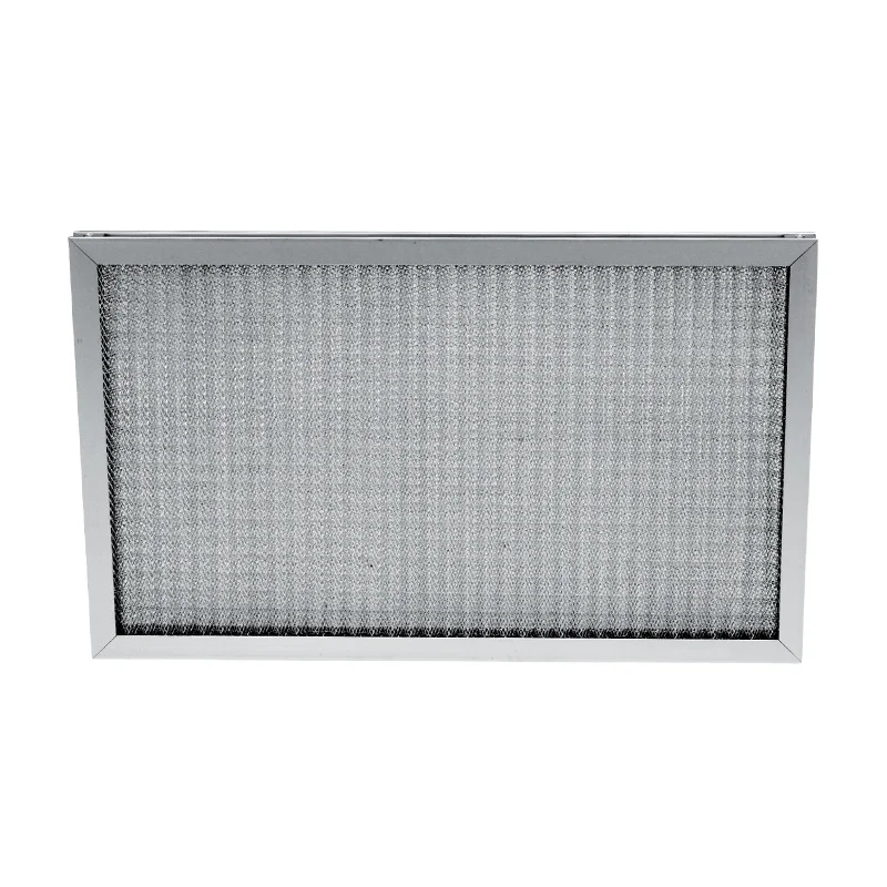 Factory supplied primary efficiency air filter with metal mesh high temperature resistant pre filter plate type washable