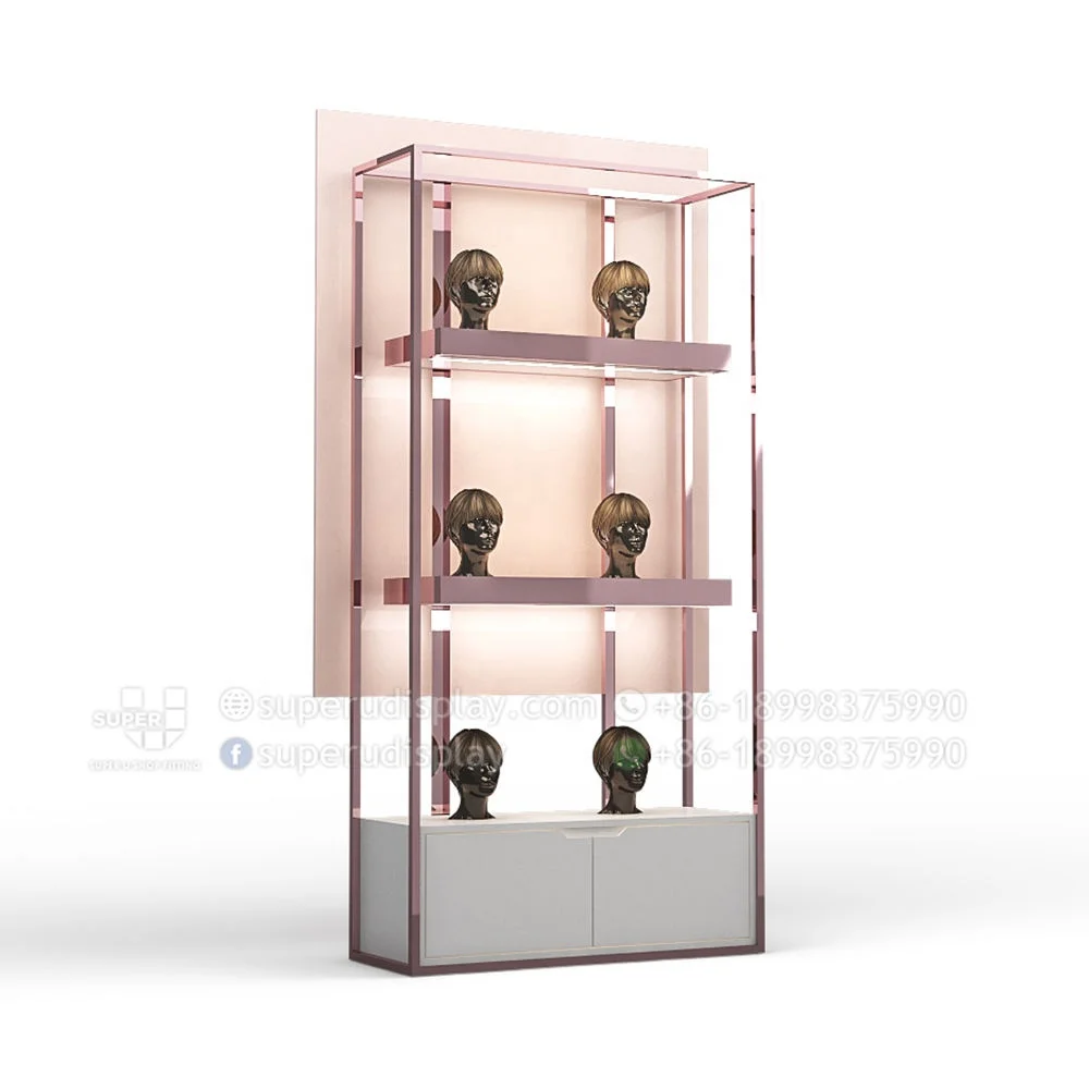 Металлический стеллаж для париков на заказ наращивания человеческих волос из нержавеющей