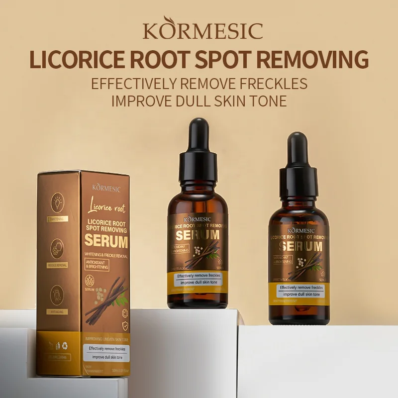 KORMESIC OEM Private Label Licorice root Spot Removing facial Serum