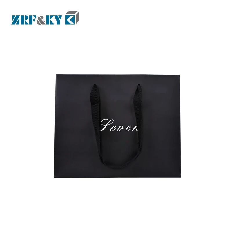 Cheap White Luxury Ribbon Handles Wedding Jewellery Gift Packaging Custom Printed Shopping Paper Bags With Your Own Logo