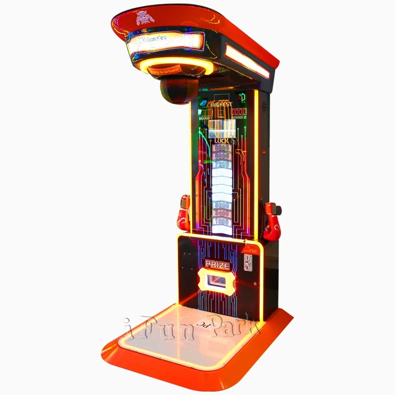 Newest Boxing Indoor Games New Boxing Arcade Game Machines big punch manufacturer of guangzhou for Play Area Game Center FEC