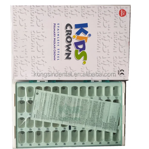 Dental Stainless steel Kids Primary Molar Crown