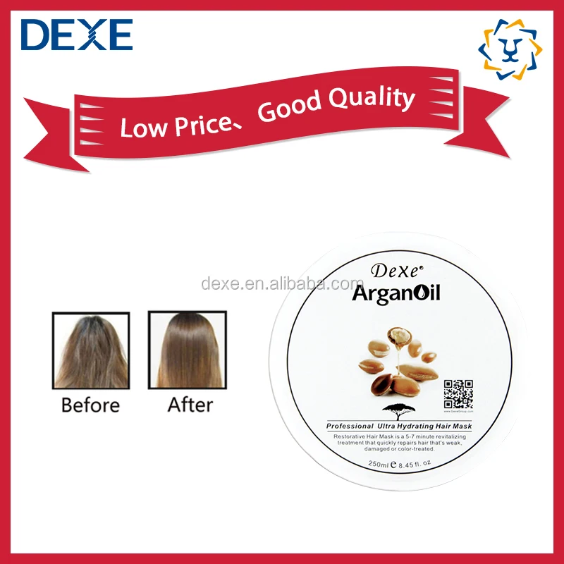 DEXE Natural Organic Argan Oil Moisturizing Hair Mask 250G