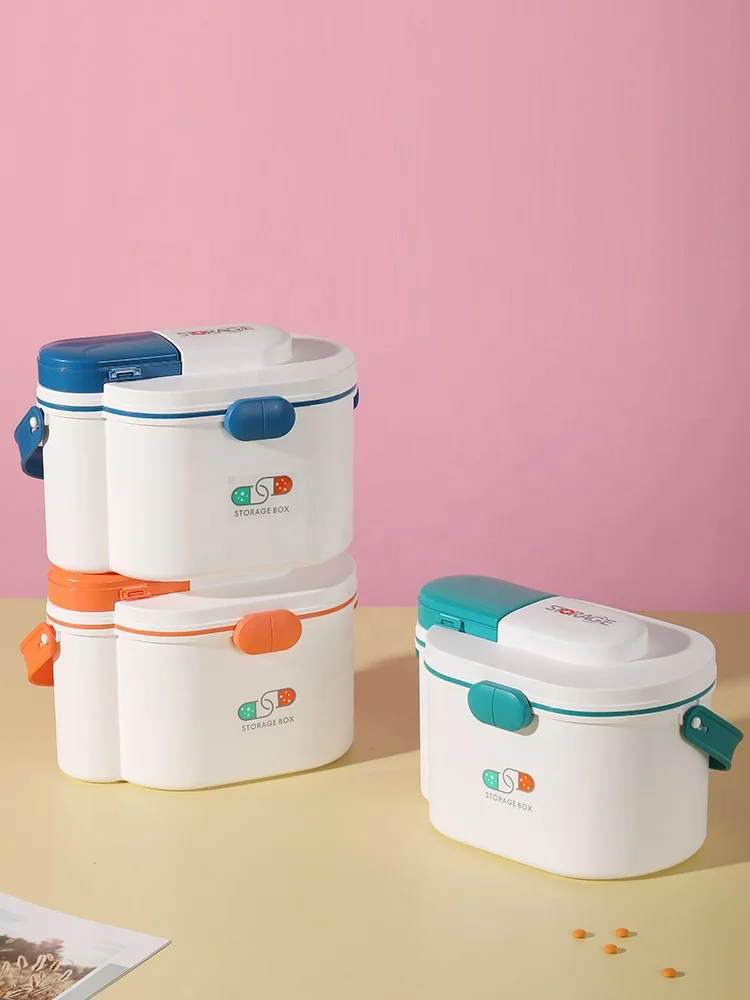 Household Travel Plastic First Aid Kit Medical container Medicine Chest With Box