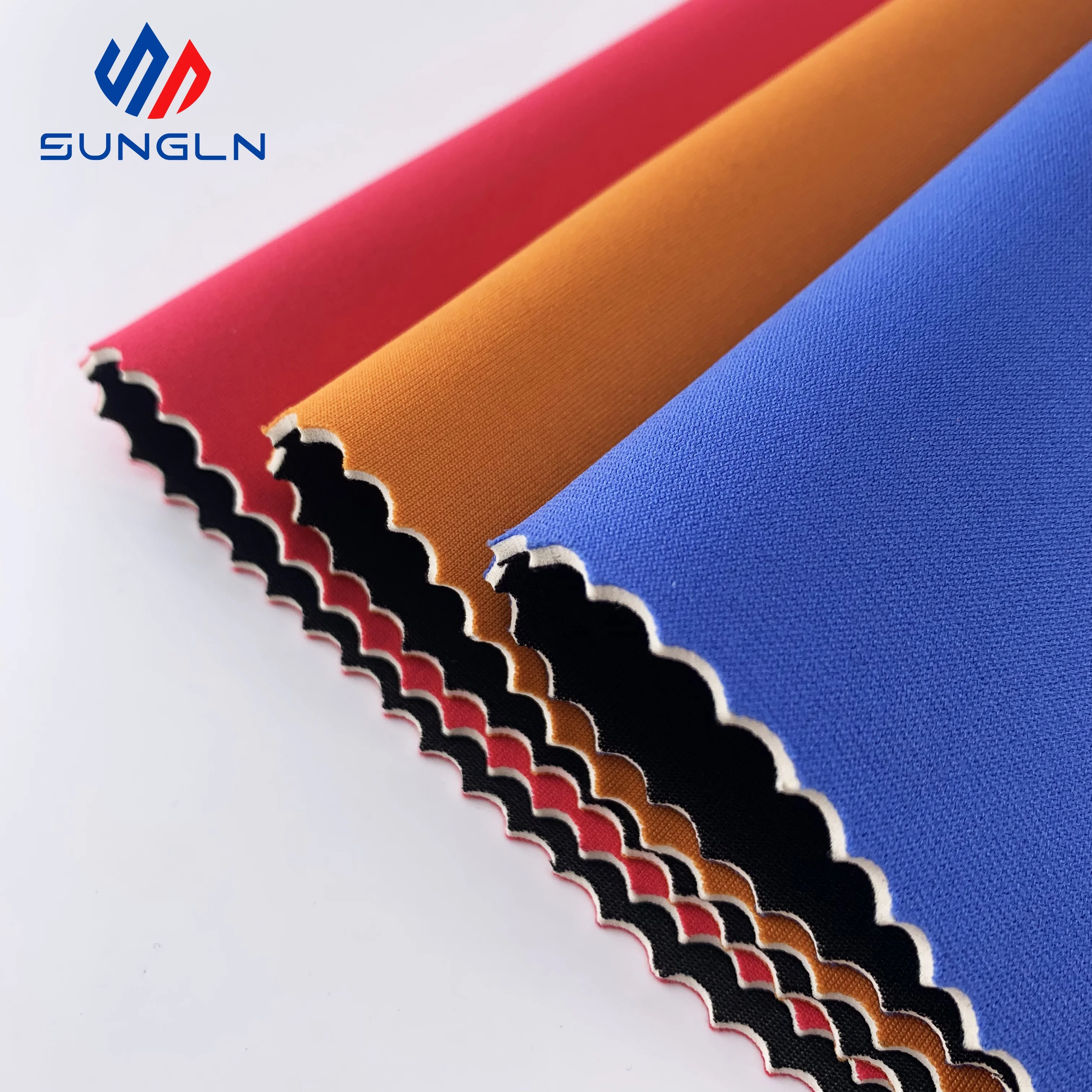 2022 Top Quality Custom Eco-friendly Double-side polyester\/nylon Solid Color 1mm Neoprene Rubber Sheet Fabric