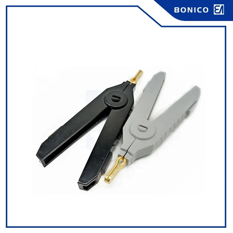 20A 90MM Gold Plated Brass ABS Material High Quality Battery Black Kelvin Clip