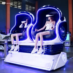 ShallxR Virtual simulator 9d Cinema Vr Roller Coaster Chair 9dvr Electric egg chair 9d vr flight simulator