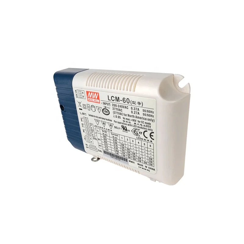 Original MEAN WELL LCM-60 60W Wireless Lighting Constant Current LED Driver Solution