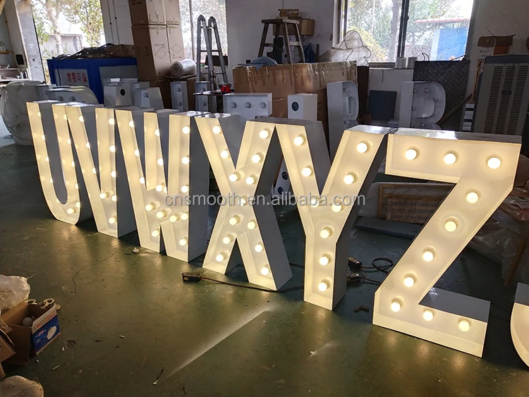 Factory Wedding Party Supplier 3ft 4ft Giant Love Letters Marquee Giant Led Light Up Letters for Wedding