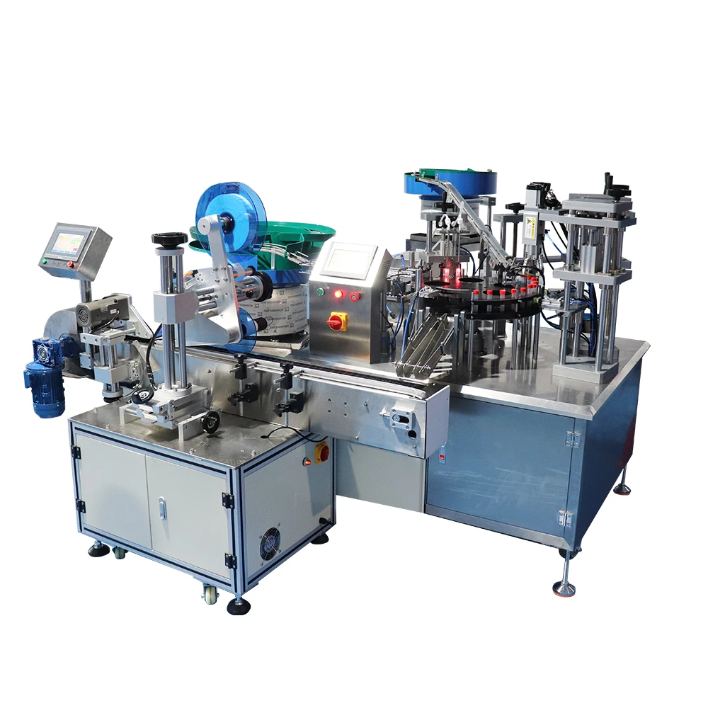 High Accuracy Quantitative Test Tube Filling Capping and Labeling Machine Production Line Vial Filling Capping Machine