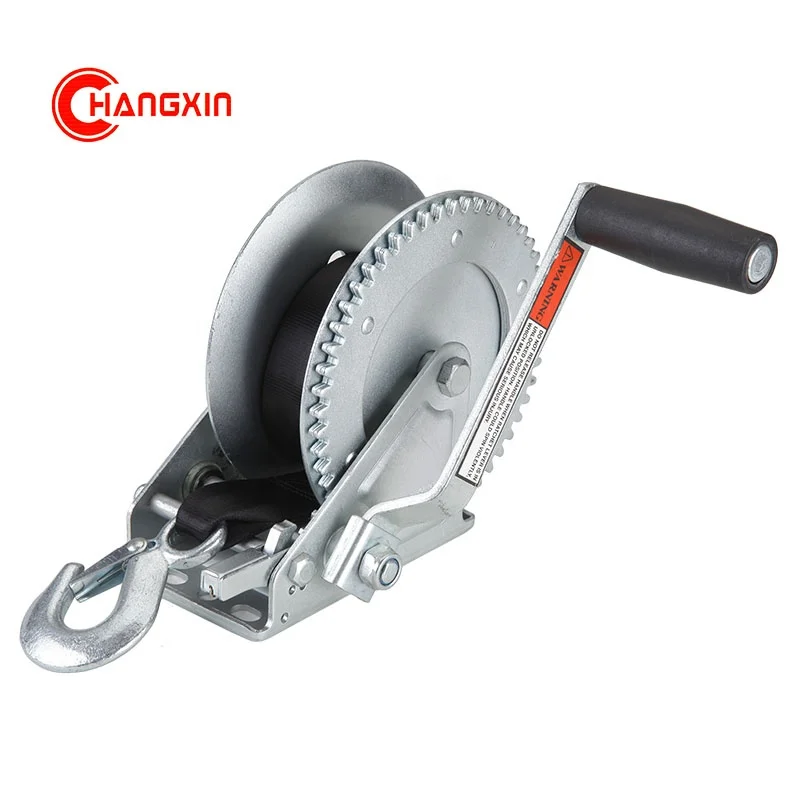 1800LBS Pulling Hand Winch  hand ratchet winch Manual  Winch with Strap
