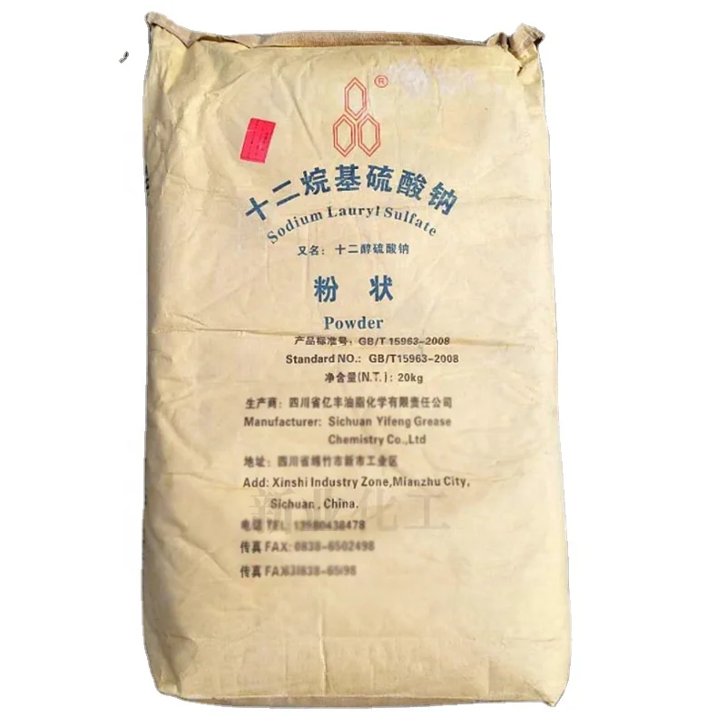 High Quality Sodium Lauryl Sulfate 99% SLS K12 Powder with Good Price