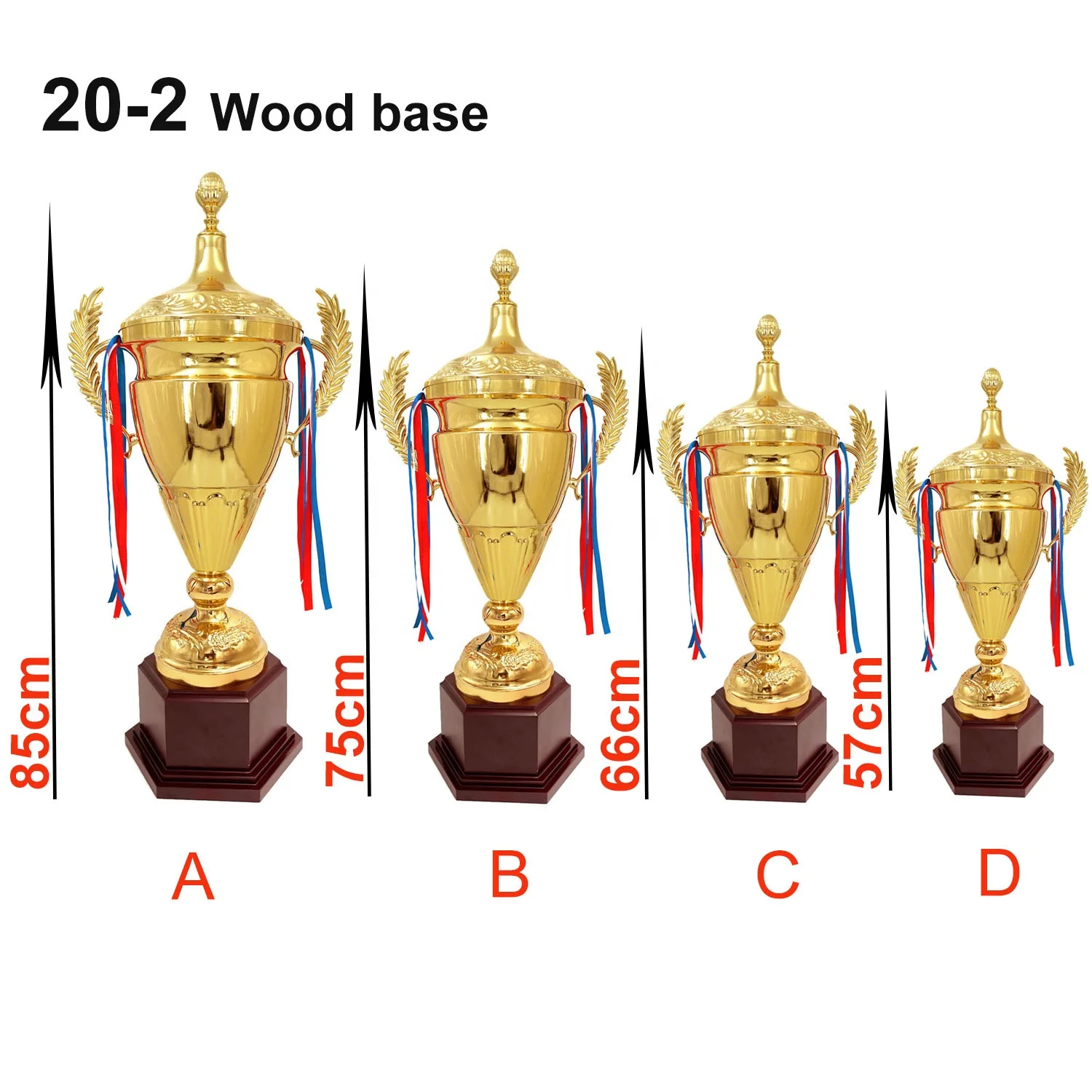 golden soccer football plastic trophy cup