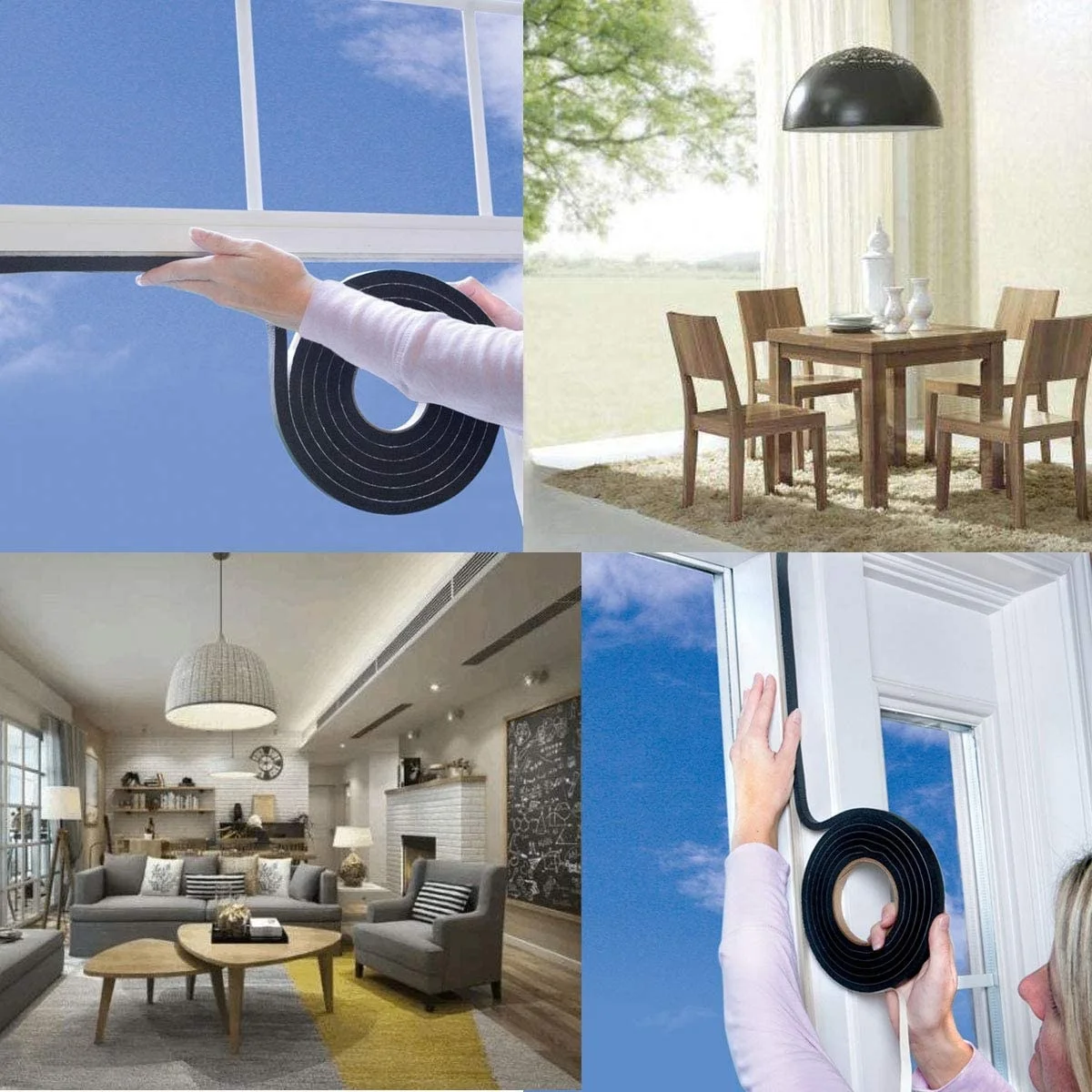 Neoprene Single-Sided Adhesive cable Protection foam fireproofing insulated solar hose Sealing Strip EPDM Strips