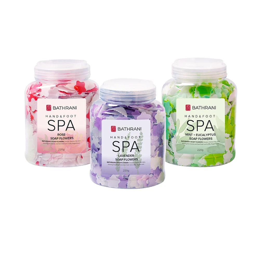 Glycerine Bath Soap with Flower Petals Natural Moisturizing Confetti for Manicure & Pedicure for SPA Use