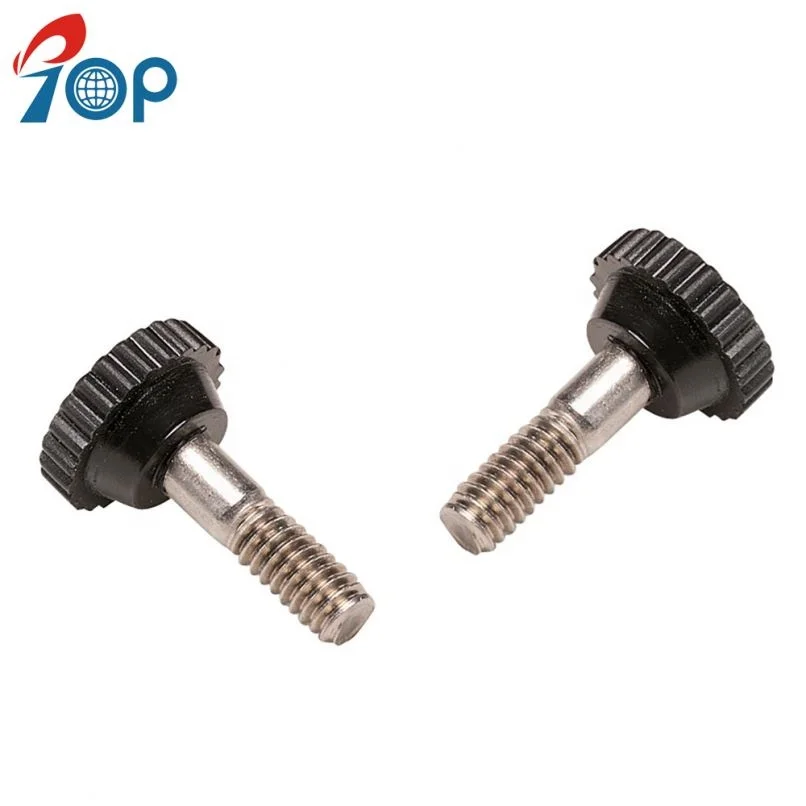 China Factory Round Nylon Head Black SS304 Thumb Screws