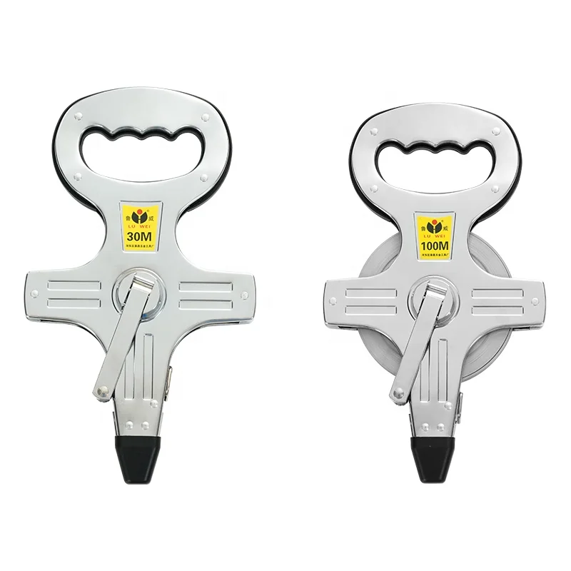 Multifunctional tape measure 30/50/100m portable shelf ruler stainless steel measuring tool steel frame ruler