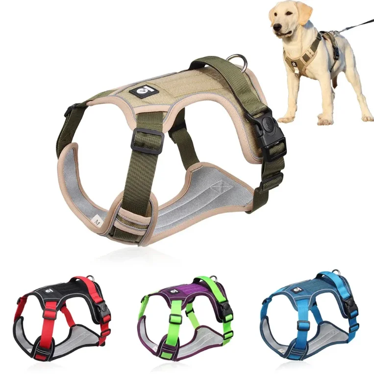 Adjustable Straps Cheap Dog Pet Leash Traction Rope Reflective Chest Strap Harness For Large Dogs Pet Harnesses