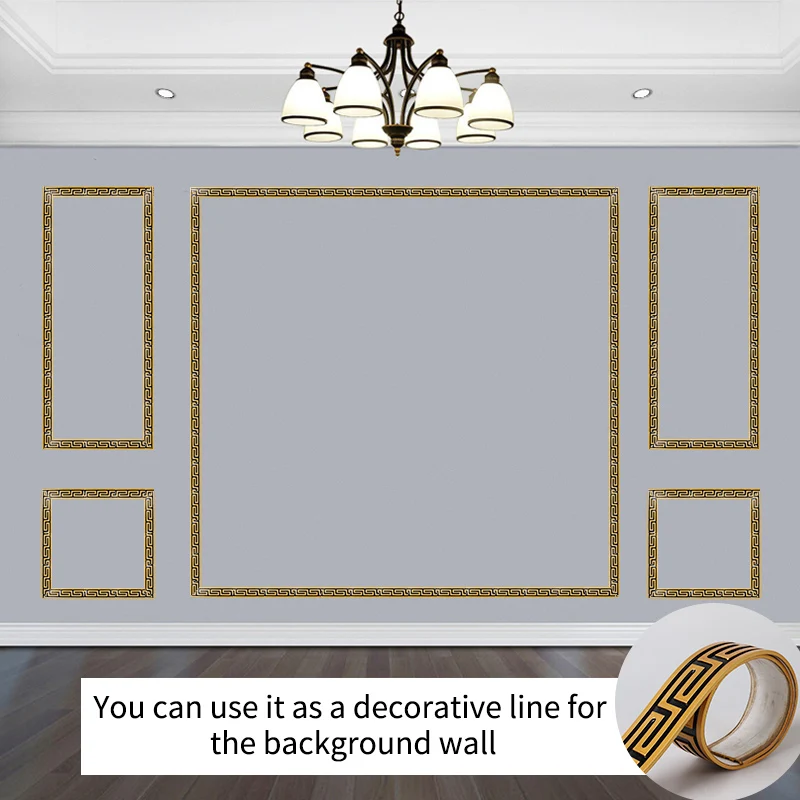 New Chinese TV background wall border line plaster line ceiling line decoration multiple colors nostalgic classic decorative