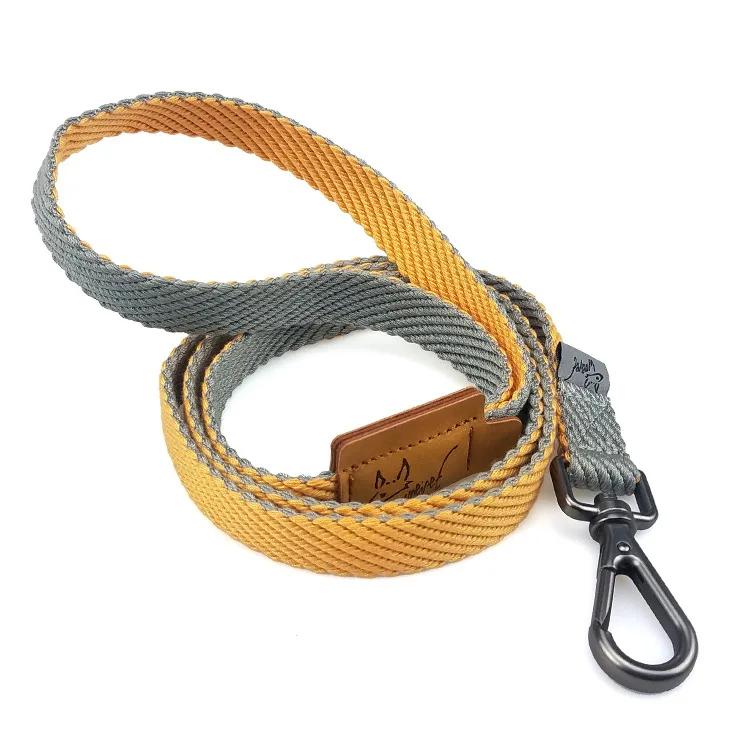 Factory Wholesale Adjustable and Strong Pet Collar with Ribbons High Quality Dog Leash for Training Sustainable Pet Products