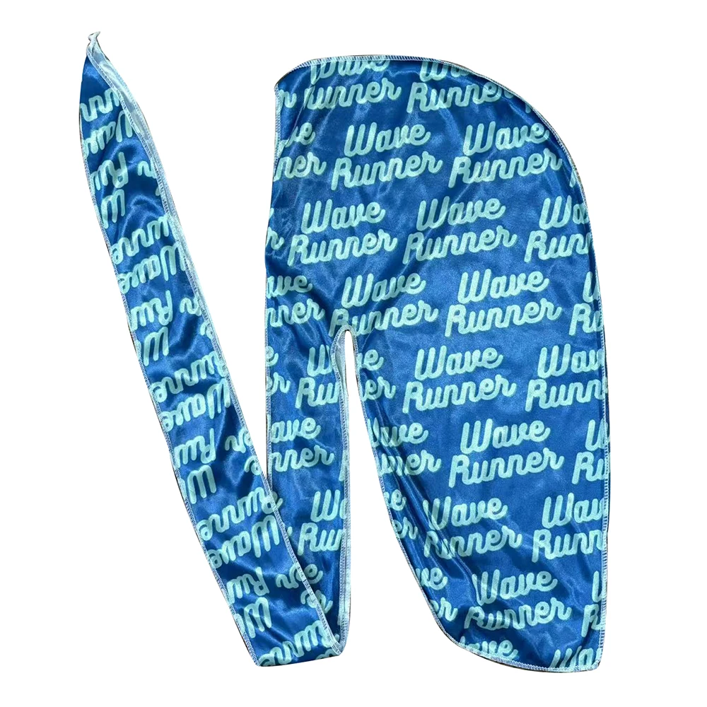 Multi Colors Custom Durag Factory Hot Sale Silky Durag Hair Accessories African Head Wraps Du Rag For Men Headwear