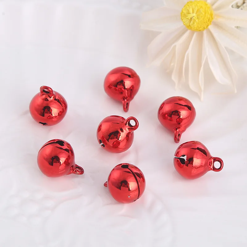 1/2 Inch 12mm Mini Metal Brass Jingle Bells Christmas Decor Colorful Small Bells For DIY