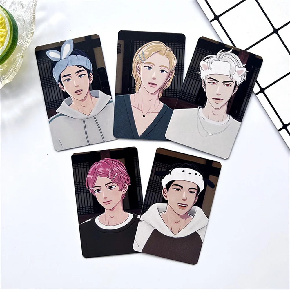5Pcs/Set KPOP Virtual Idols PLAVE Photocards Double Sides Waterproof LOMO Cards Postcard YEJUN NOAH BAMBY EUNHO Fans Collection