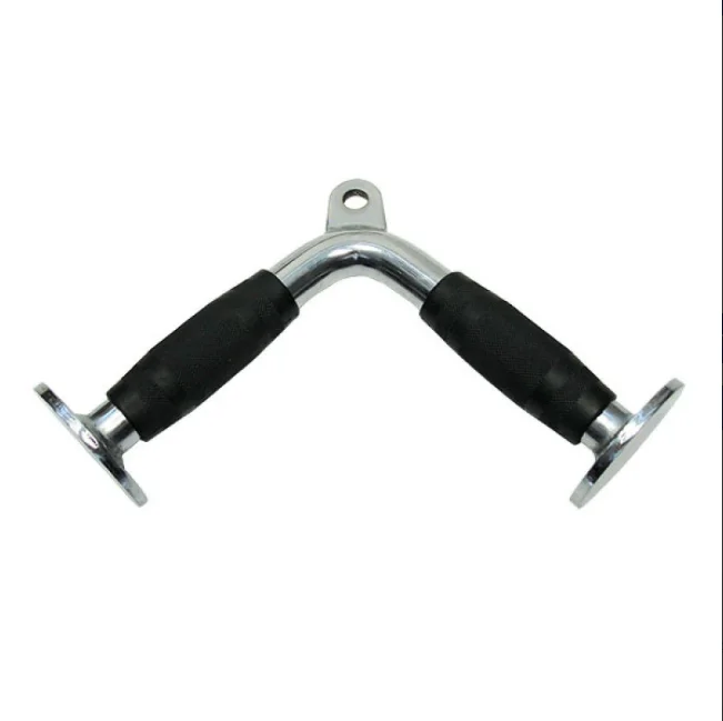 World Class Manufacturer Pull down V Bar Cable Attachment with Rubber Grip For Gym or Home