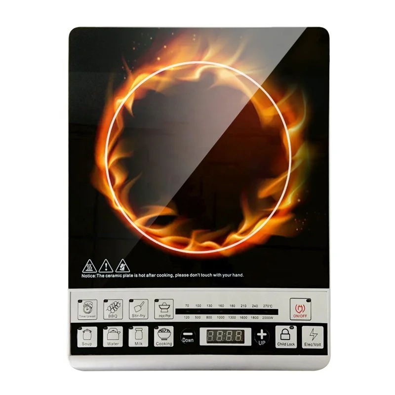Factory supply single 2000W electric induction cookers hot plate