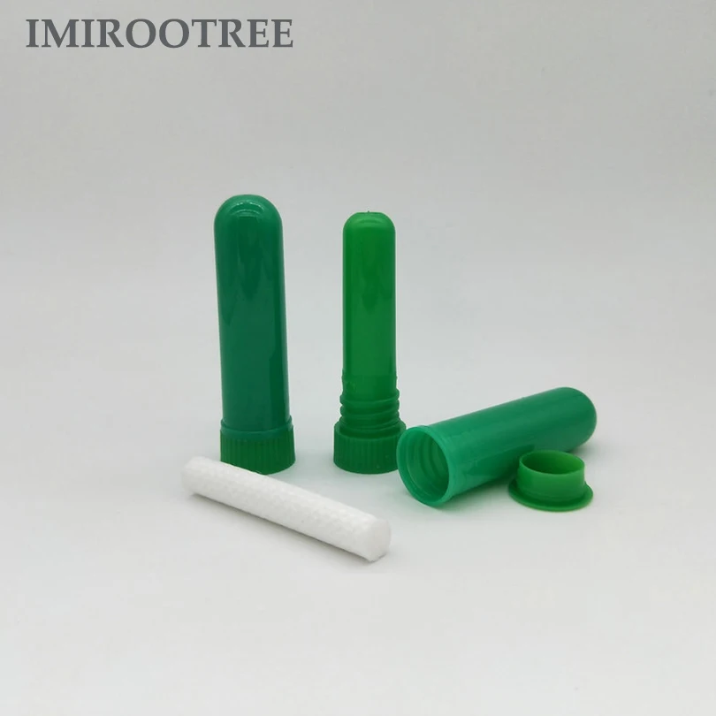 Custom logo White Black Empty Nasal Plastic Inhaler Stick Aromatherapy  Essential Oil Nasal Inhaler Tube For Diffuser Stick