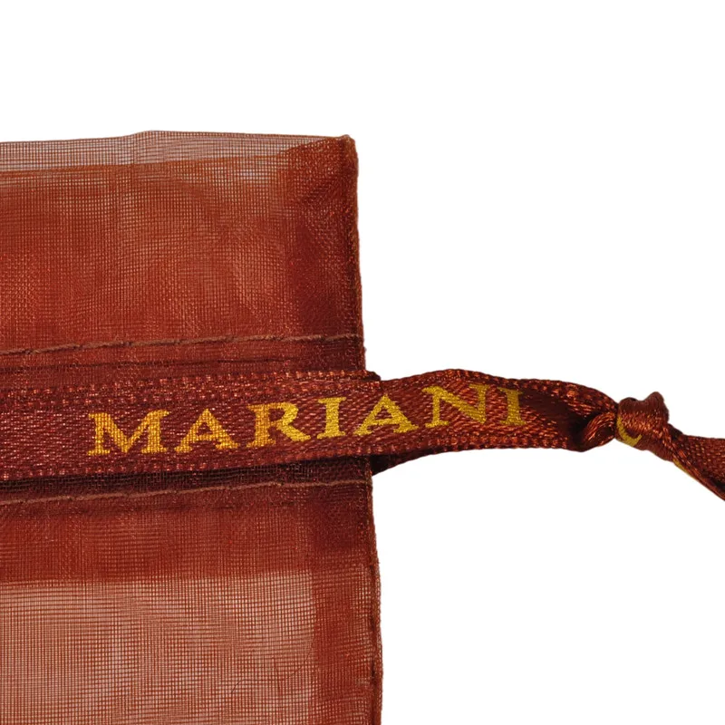 
Cheap Custom Personalized Organza Cosmetics Drawstring Bag Plain Organza Bags With printing on Ribbon 