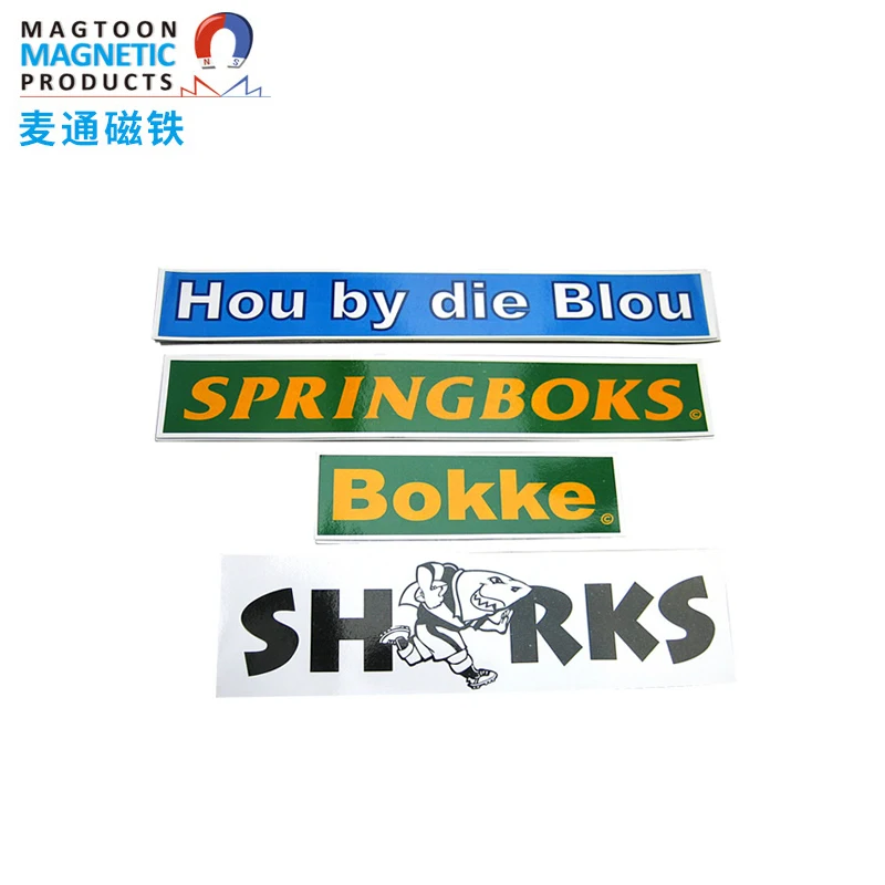 Magtoon Custom Home Decor Christmas Decoration Santa Claus Sticker Xmas Ornaments Paper Fridge Magnet