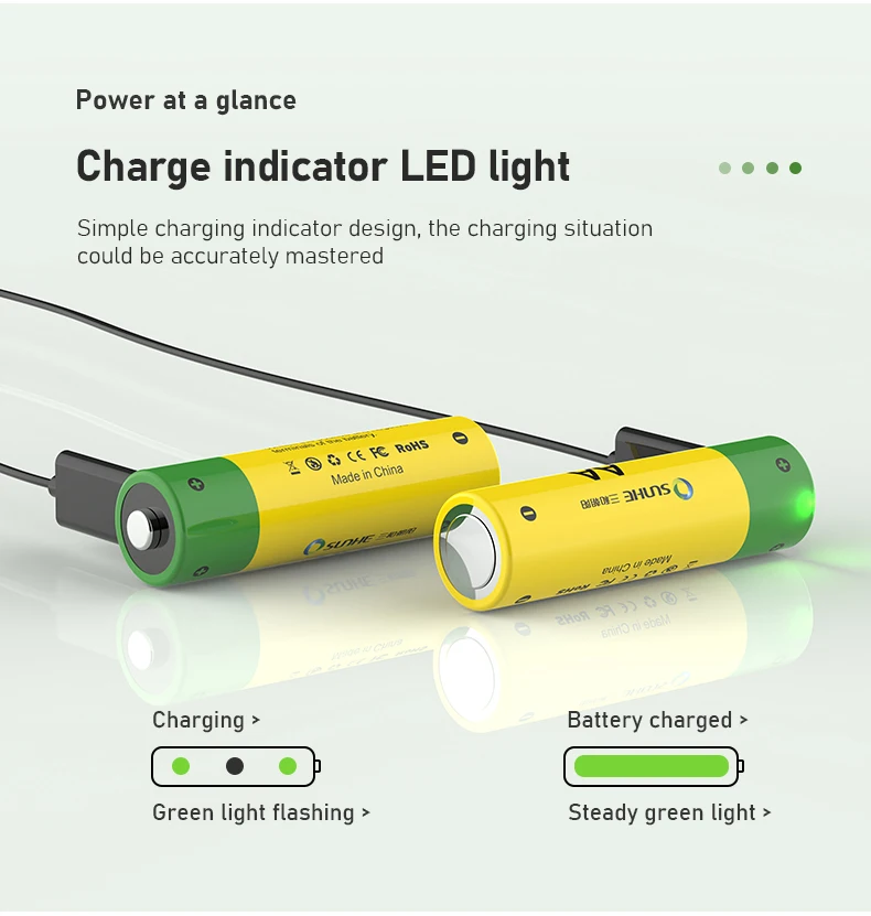 Battery manufacturers direct sales 1.5V AA for drone camera game console USB rechargeable lithium battery