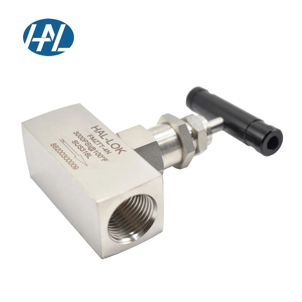 Кованый корпус клапана 3/8NPT равномерный диаметр нержавеющая сталь азот двухсторонний инструмент равный путь Женский игольчатый клапан