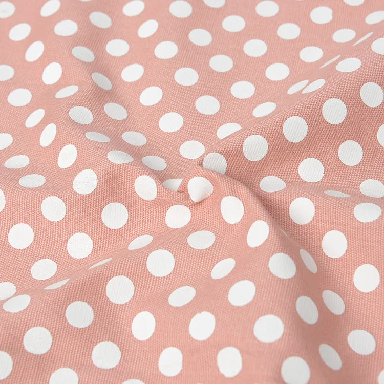 12 OZ Polka Dot canvas Polka dot polyester canvas print canvas fabric sofa Handbag case tablecloth printed cloth