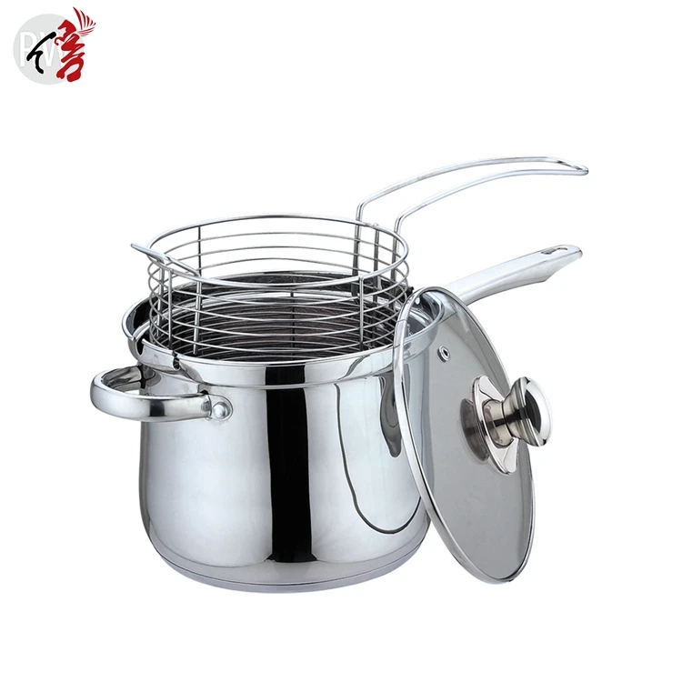 Realwin 3 5 кварта посуда из нержавеющей стали для приготовления пищи чип сковорода фритюрница горшок