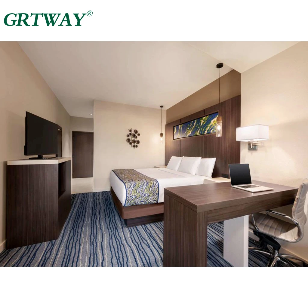 GRT6003 Hotel Bedroom Sets King Size  Furniture  Modern Hotel La Quinta Custom Made Hotel Furniture