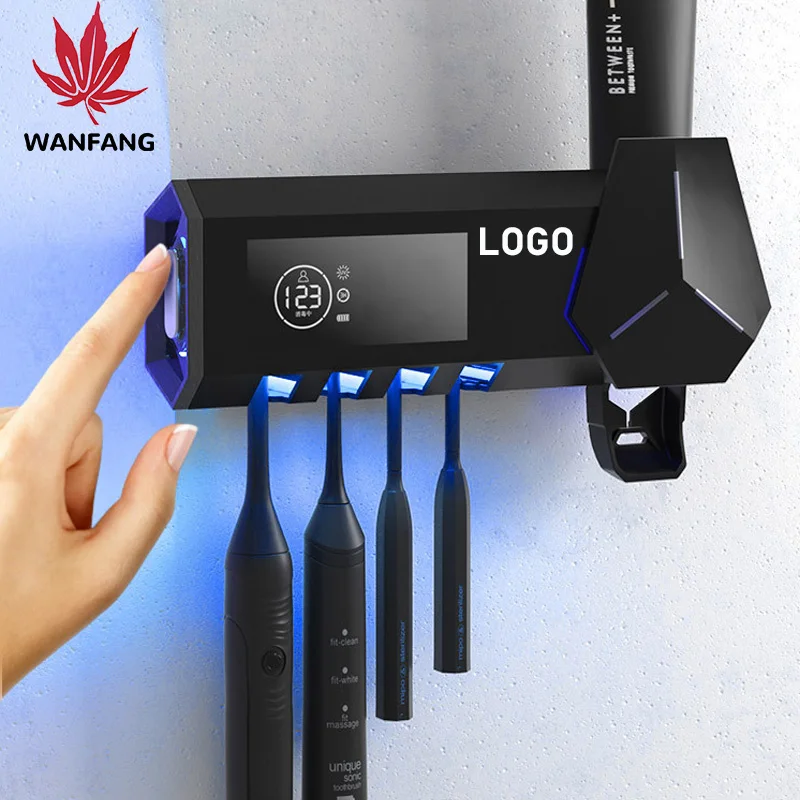 OEM Family Electric Toothpaste Dispenser Toothbrush Head Holder LED Toothbrush Sanitizer