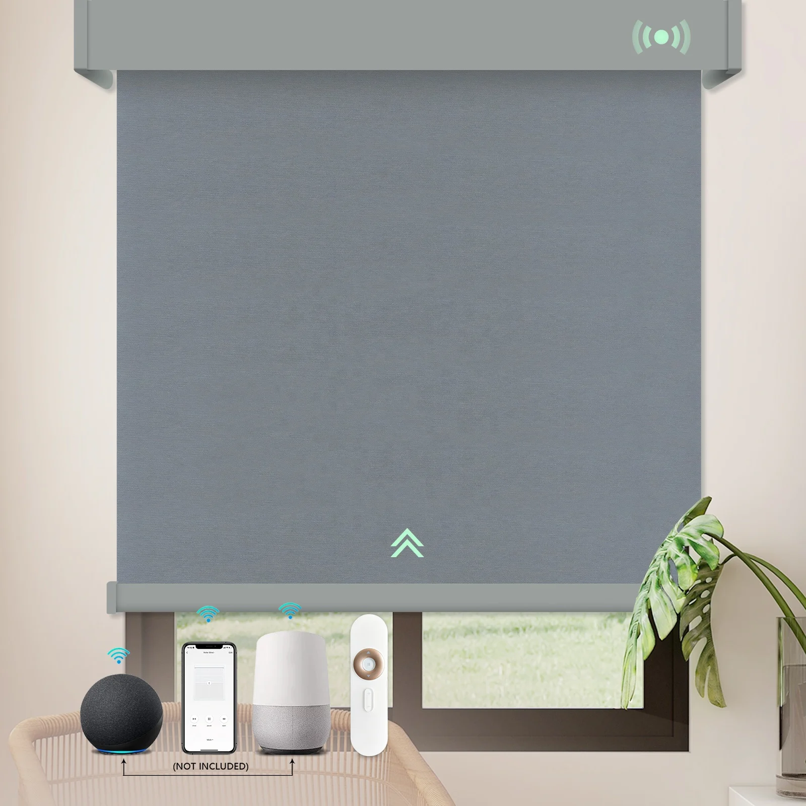 Remote Control Without Drilling Double Layered Automated Shades Smart Motorized Roller Blinds For Window Made In China